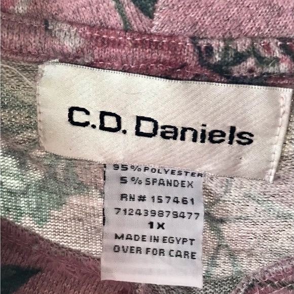 2 for $10.00! Mauve Heathered Floral Top/Cowl neck and Gems Sparkle - Picture 6 of 8